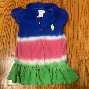 Ralph Lauren Polo baby color block dress